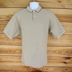 Haggar Polo Shirt Cool 18 Performance Wear Mens Size‎ S Brown Cotton Poly Blend